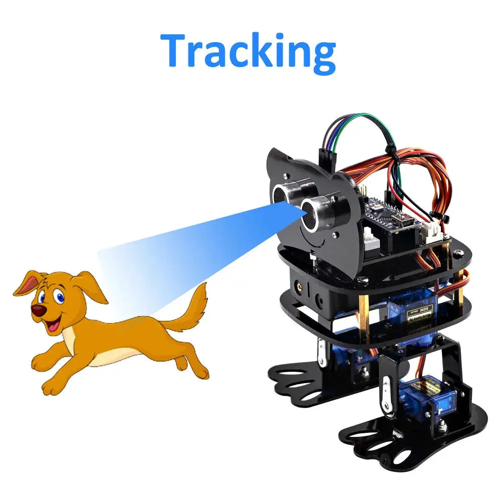 LAFVIN DIY 4-DOF Panda Robot Kit Programmable Dancing Robot Kit For Arduino Nano Electronic Toy / Support Android APP Control - ToylandEU