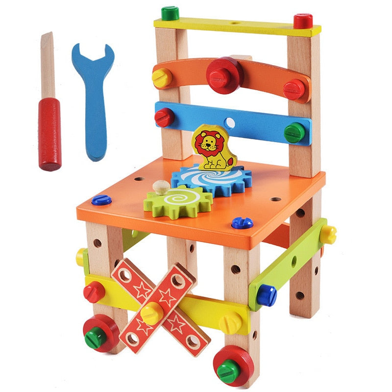 Wooden Montessori Chair Toy Set for Developing Children's Skills Toyland EU Toyland EU