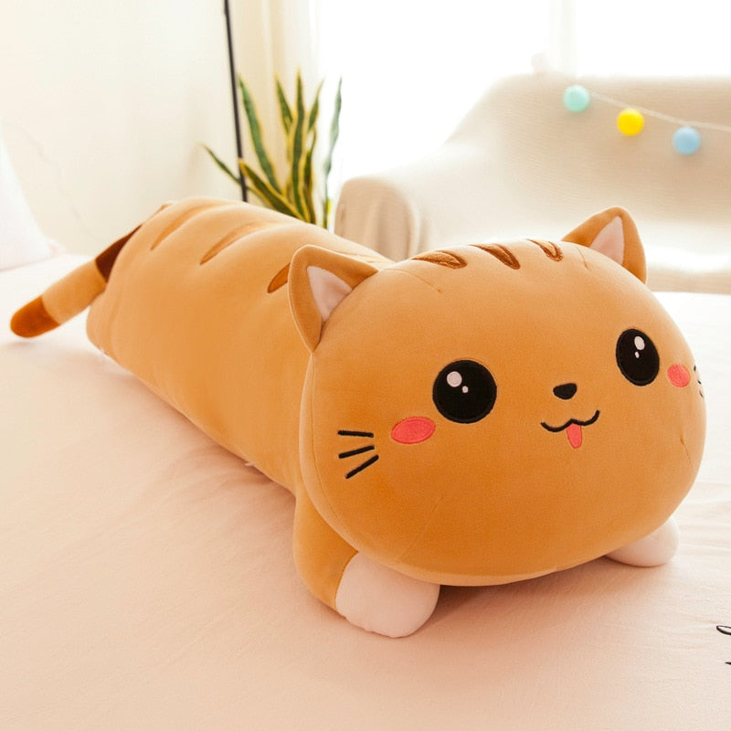 50/130 cm Long Cat Plush Pillow Toy - Soft Stuffed Animal for Kids - Gift for Girls - Home Decor - WJ290 Toyland EU Toyland EU