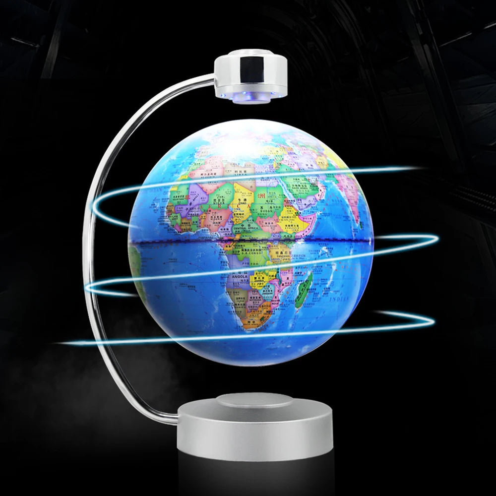 Magnetic Levitation Globe with LED Light - 8 Inch High-Tech Electronic Display - ToylandEU