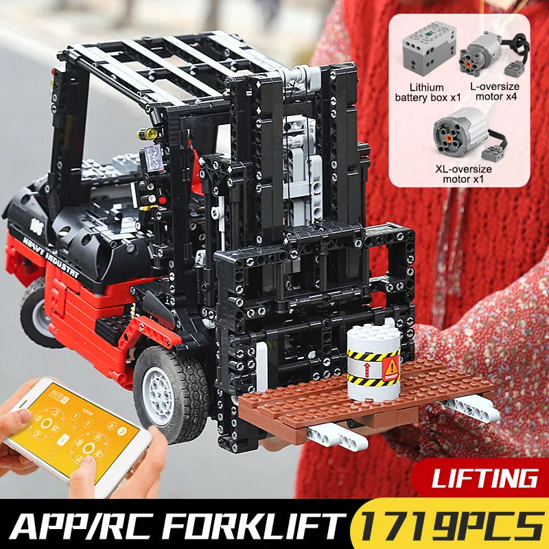 Remote Control Mobile Crane Truck Building Set for Ages 14+