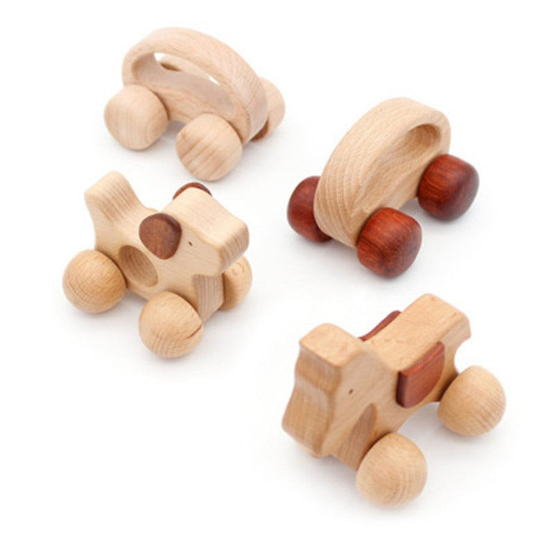 Wooden Animal Sensory Spinning Top Educational Toy - ToylandEU