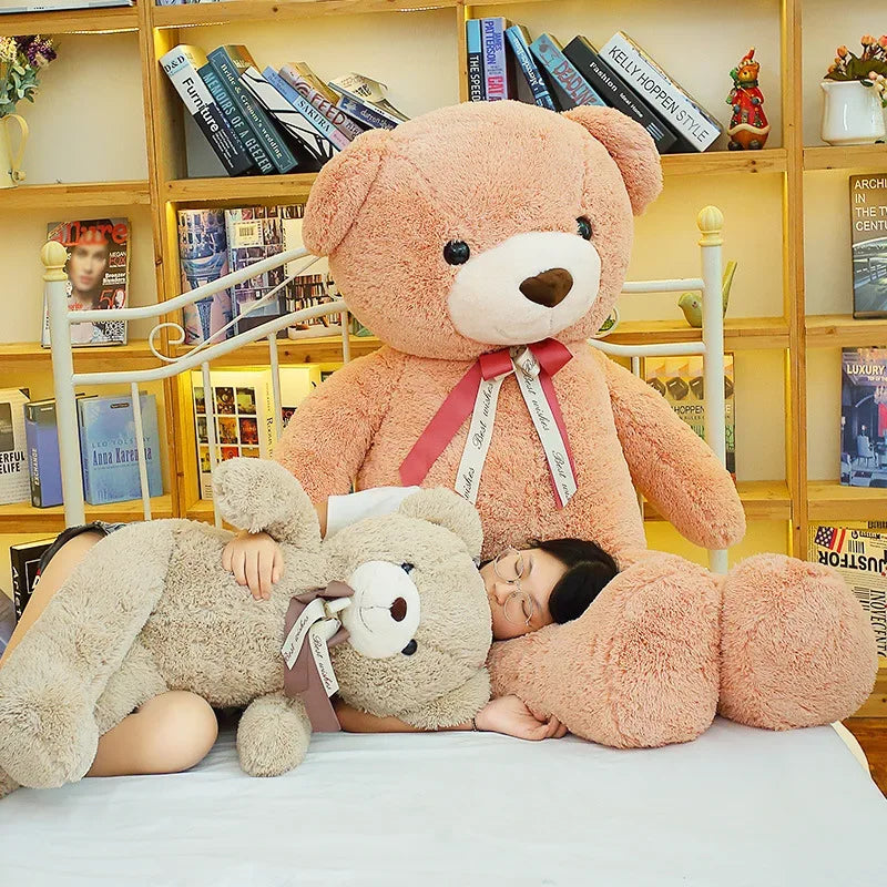 Giant Teddy Bear Plush Toy Three Color Huggable Gift - ToylandEU