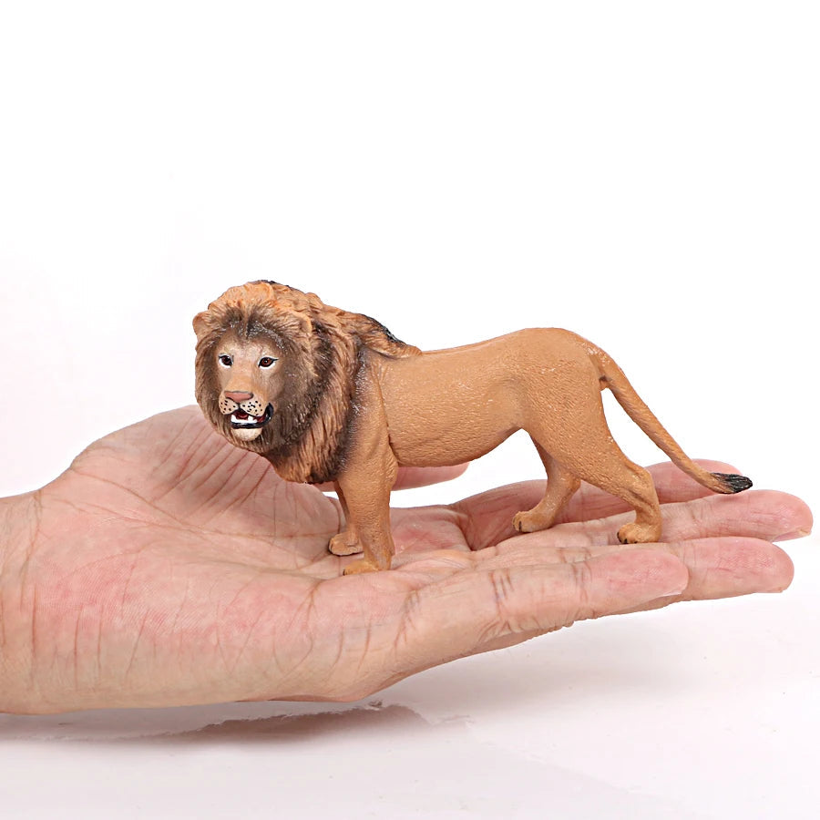 Realistic Lion Toy Family Set with King, Lionesses, and Cubs - PVC Animal Figures - ToylandEU