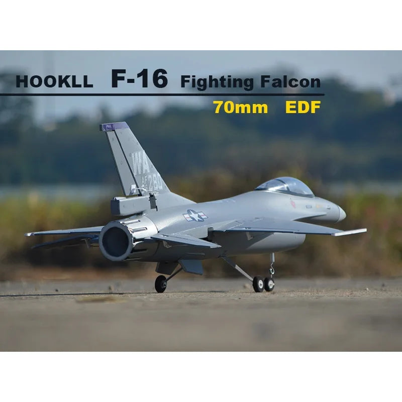 RC FLIIT F16 Fighting Falcon 70mm EDF RC Jet Airplane Model - Thunderbird Edition