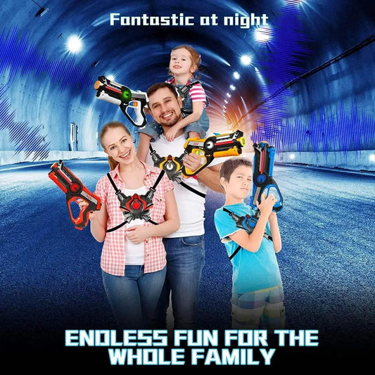 HISTOY Large Indoor/Outdoor Infrared Laser Tag Set - Perfect Xmas Gift for Kids & Adults - ToylandEU