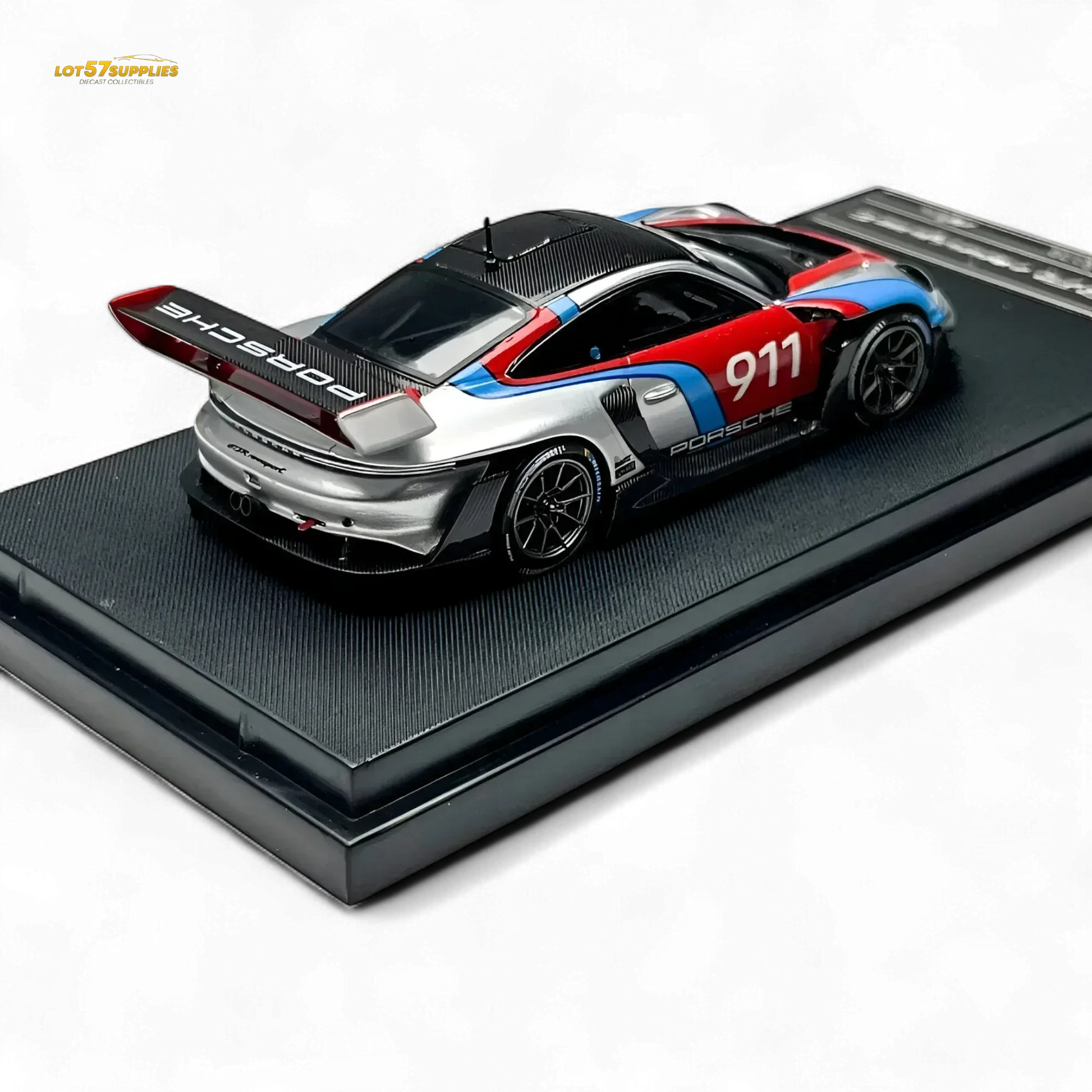 HKM Model Porsche 911 (992) GT3 R Rennsport Silver #911 1:64 - ToylandEU