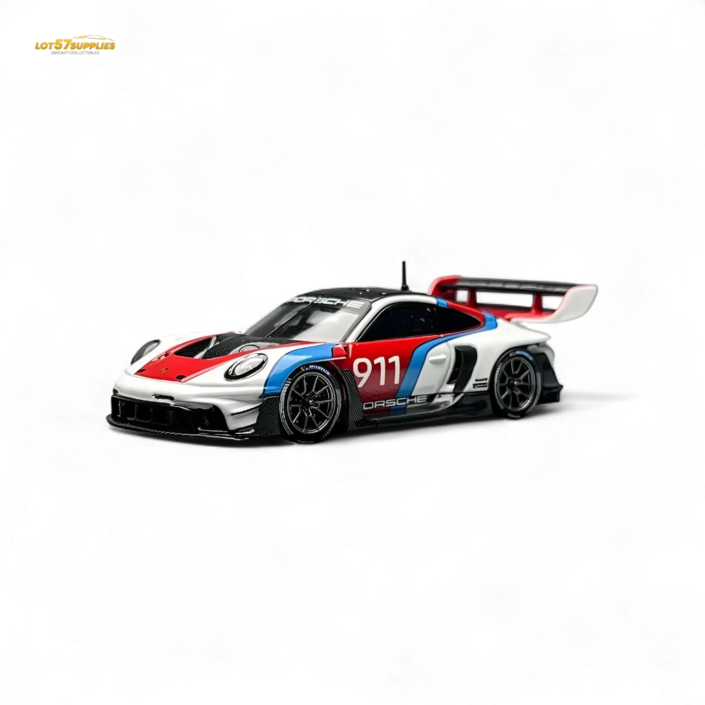 HKM Model Porsche 911 (992) GT3 R Rennsport White #911 1:64 - ToylandEU