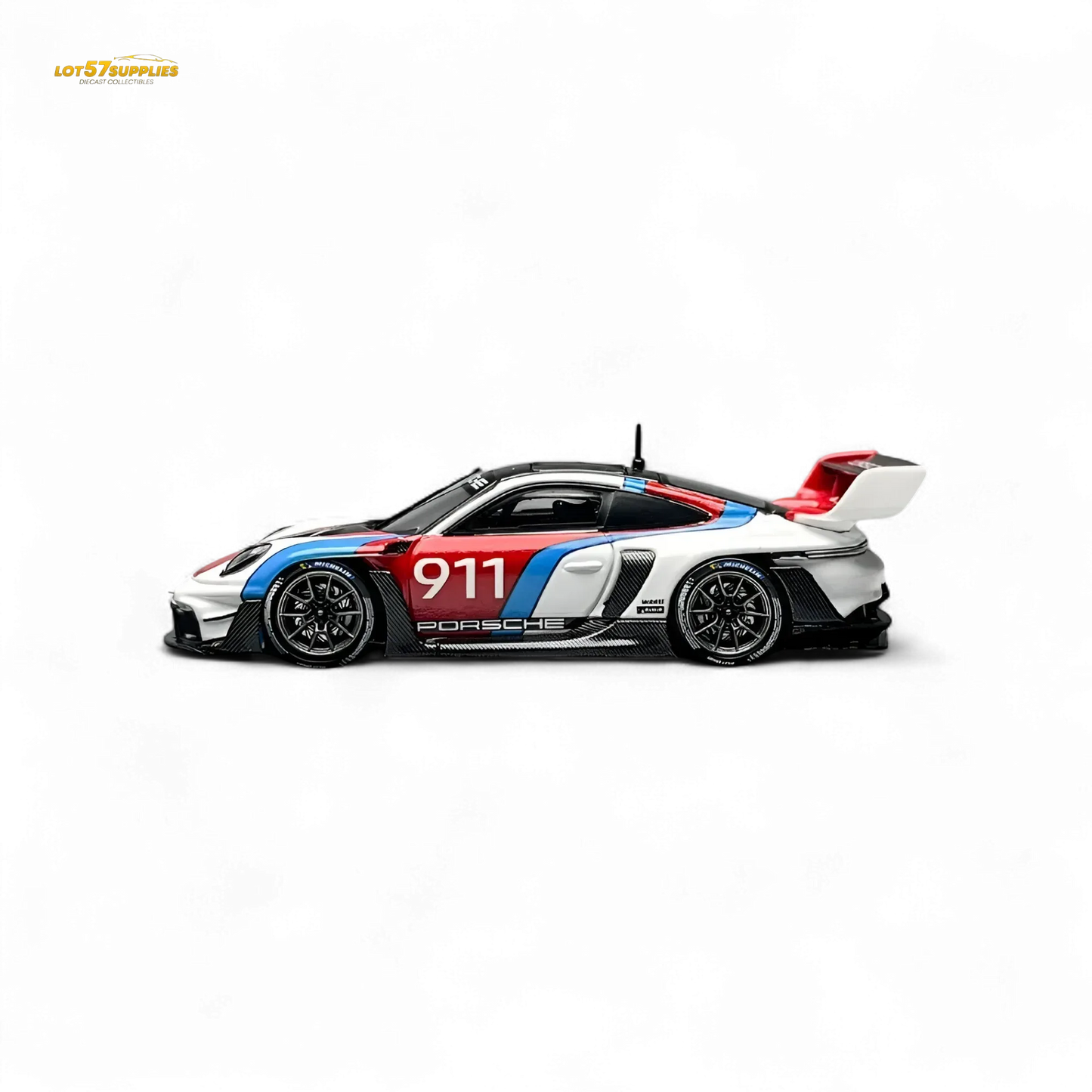 HKM Model Porsche 911 (992) GT3 R Rennsport White #911 1:64 - ToylandEU
