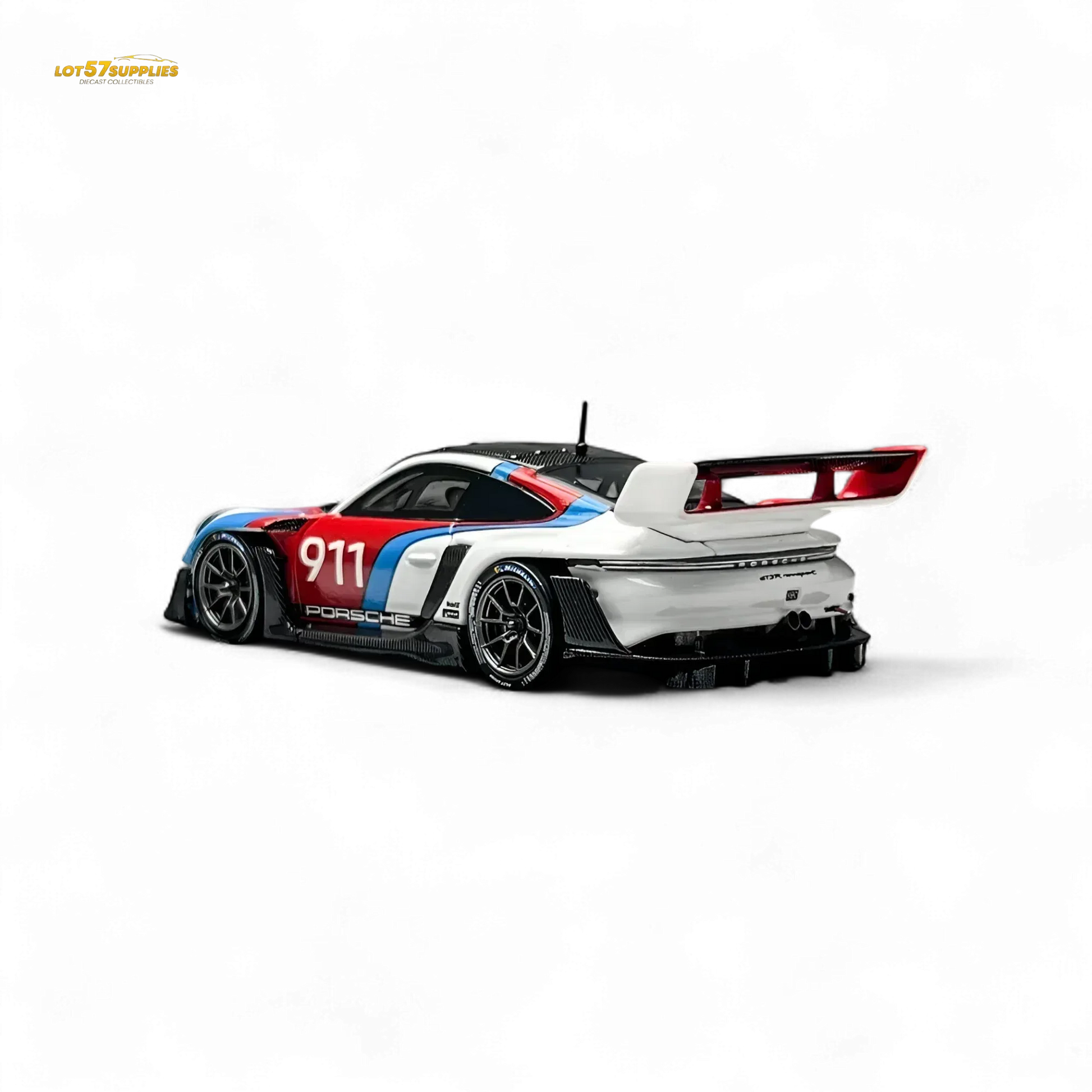 HKM Model Porsche 911 (992) GT3 R Rennsport White #911 1:64 - ToylandEU