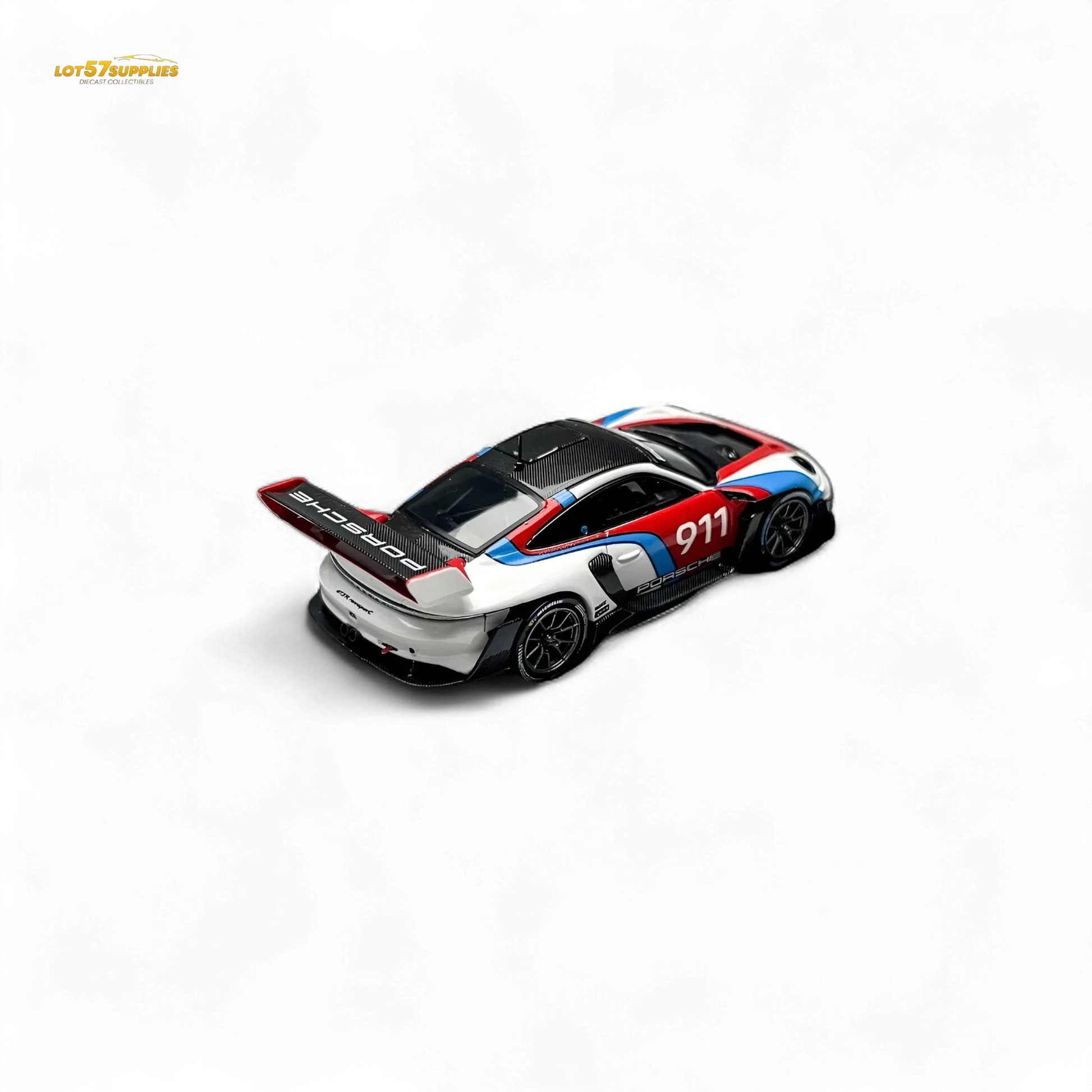 HKM Model Porsche 911 (992) GT3 R Rennsport White #911 1:64 - ToylandEU