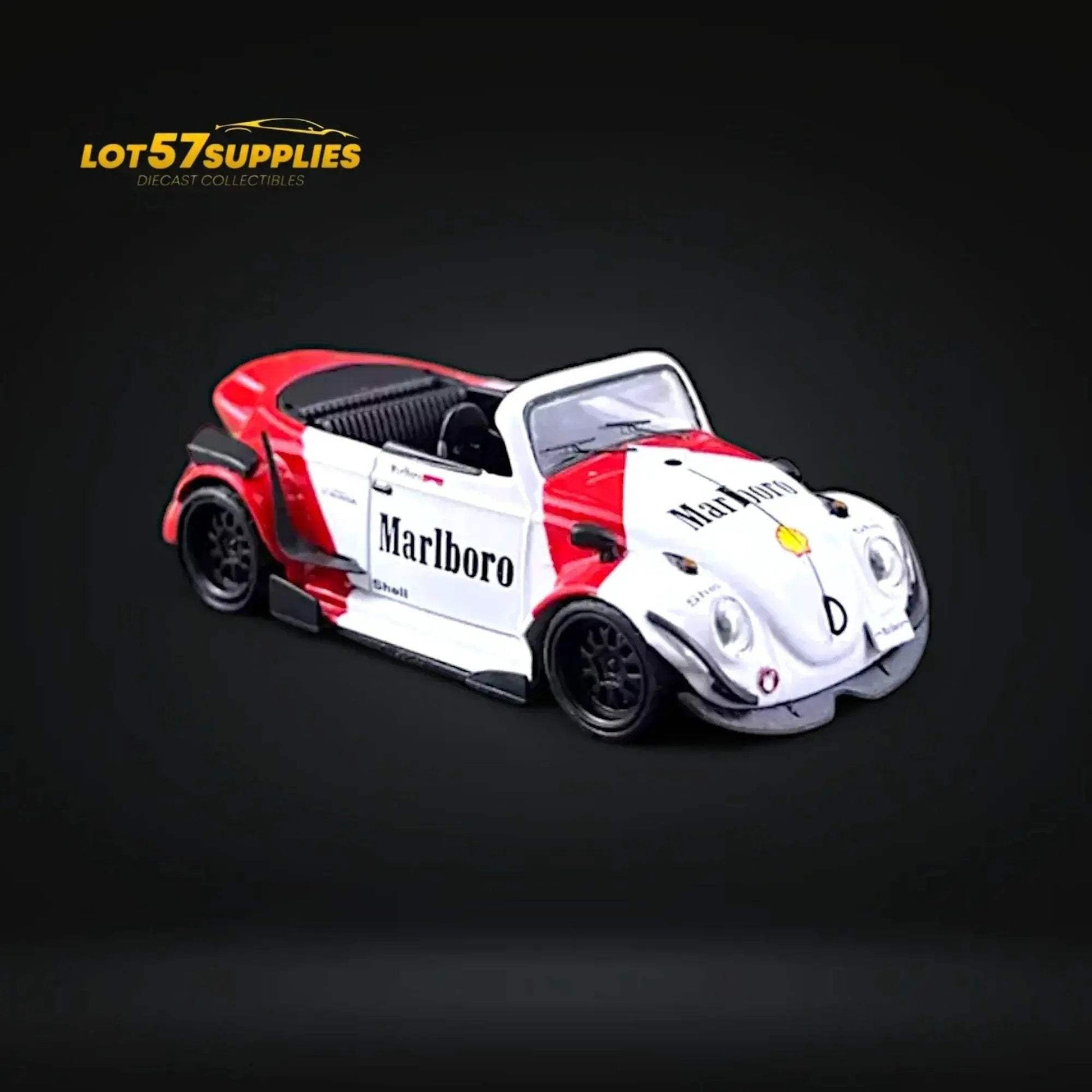 HKM Model VW Beetle Convertible Cabriolet Marlboro 1:64 Limited to 599 Pcs - ToylandEU