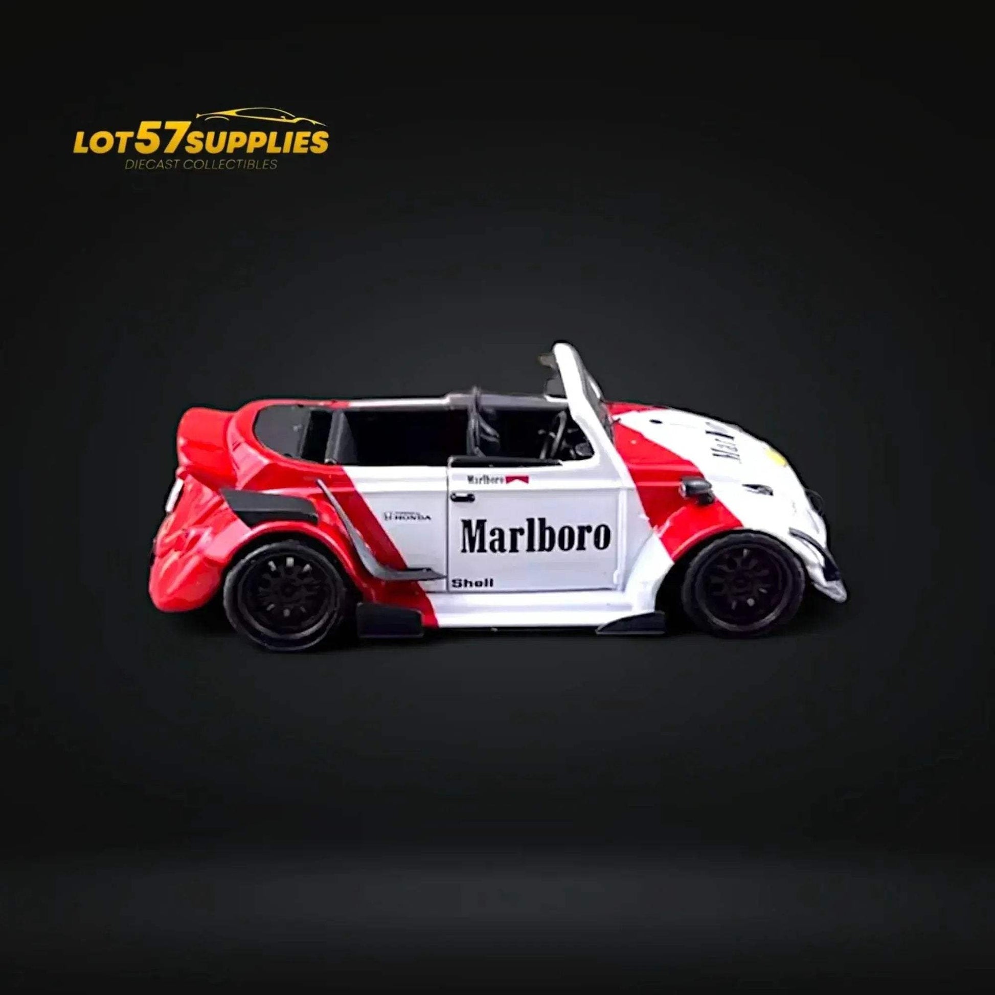 HKM Model VW Beetle Convertible Cabriolet Marlboro 1:64 Limited to 599 Pcs - ToylandEU