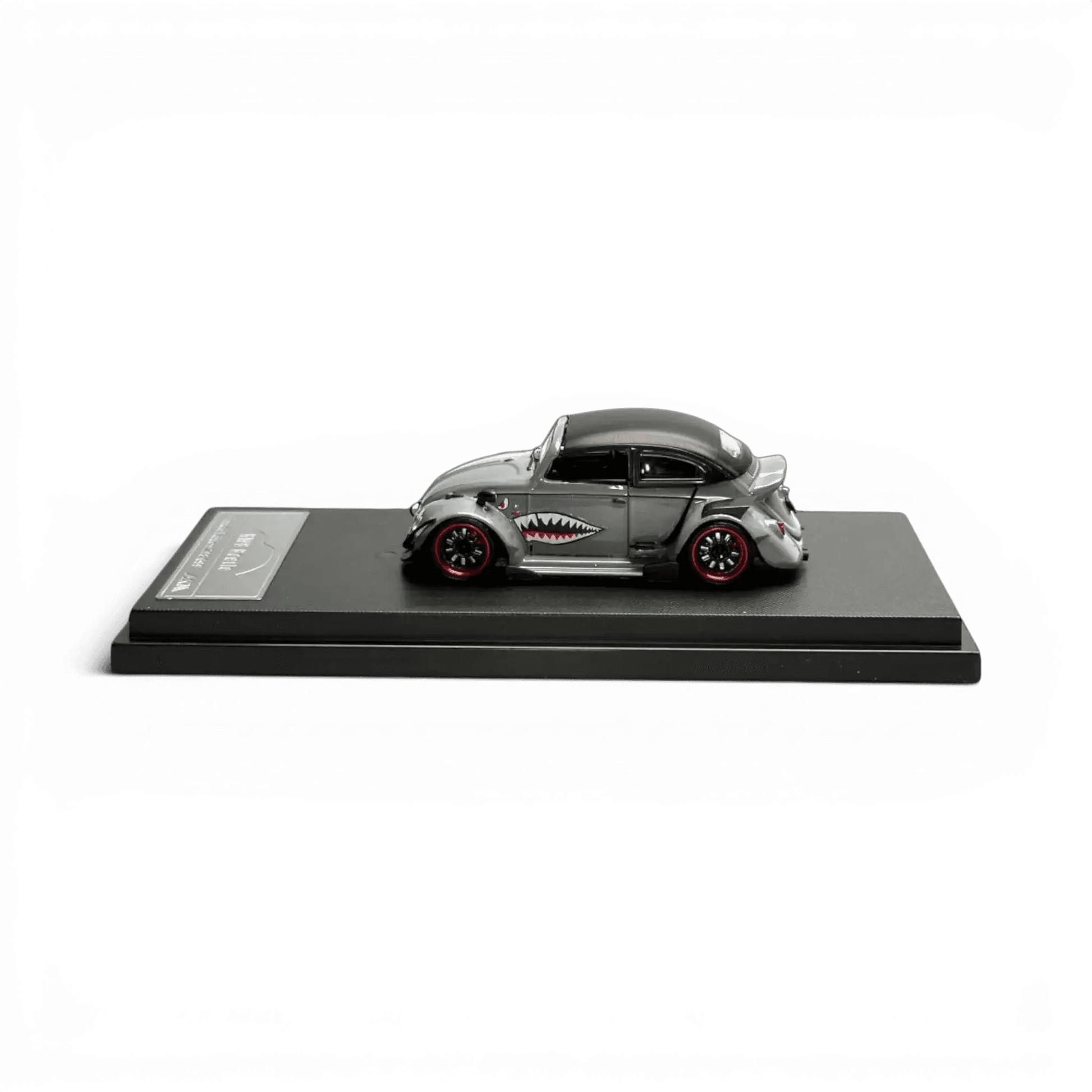 HKM Model VW Beetle Convertible Grey Shark Mouth 1:64 - Lot57Supplies Diecast Shop