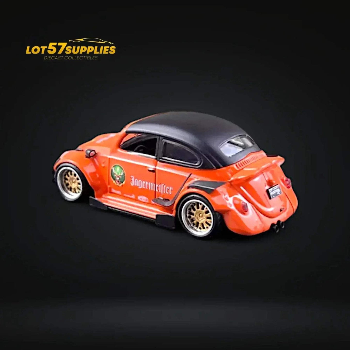 HKM Model VW Beetle Convertible Cabriolet Jagermeister 1:64 Limited to 599 Pcs - ToylandEU