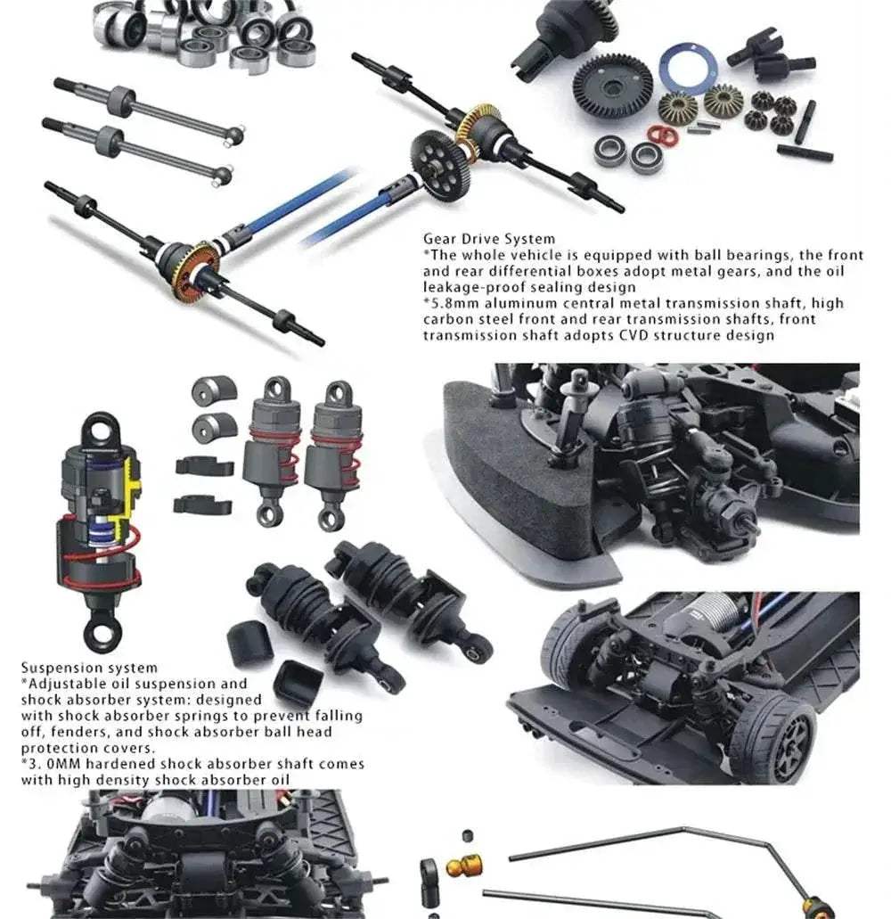  HNR H9802 PNTHER 1/10 2.4G Brushless RC Car Drift Toys -  ToylandEU™