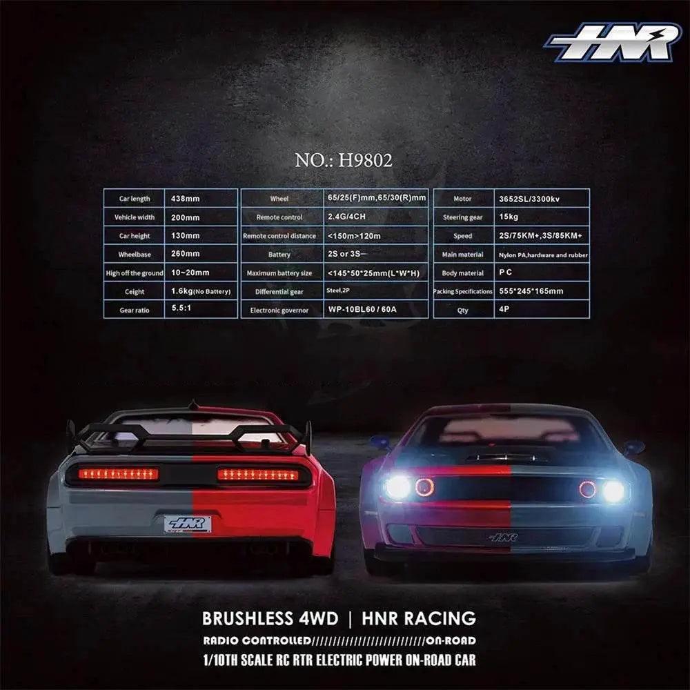  HNR H9802 PNTHER 1/10 2.4G Brushless RC Car Drift Toys -  ToylandEU™
