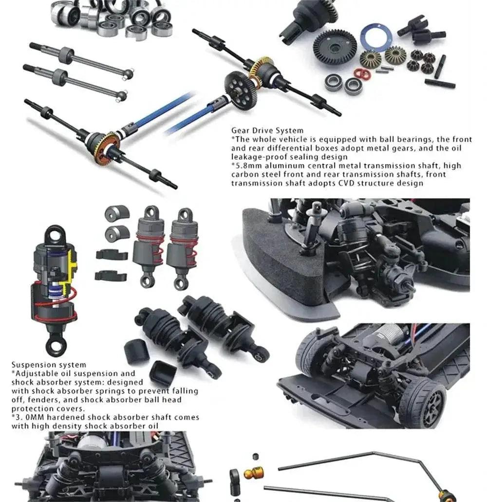  HNR H9802 PNTHER 1/10 2.4G Brushless RC Car Drift Toys -  ToylandEU™