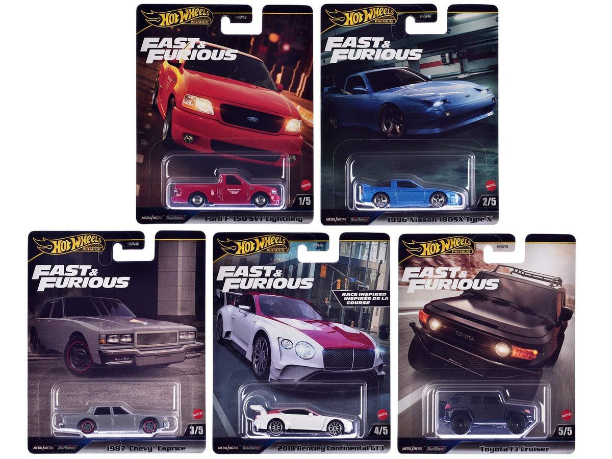Fast & Furious 2024 5 piece Set H | Diecast Model Car | Hot Wheels | Fast & Furious Series