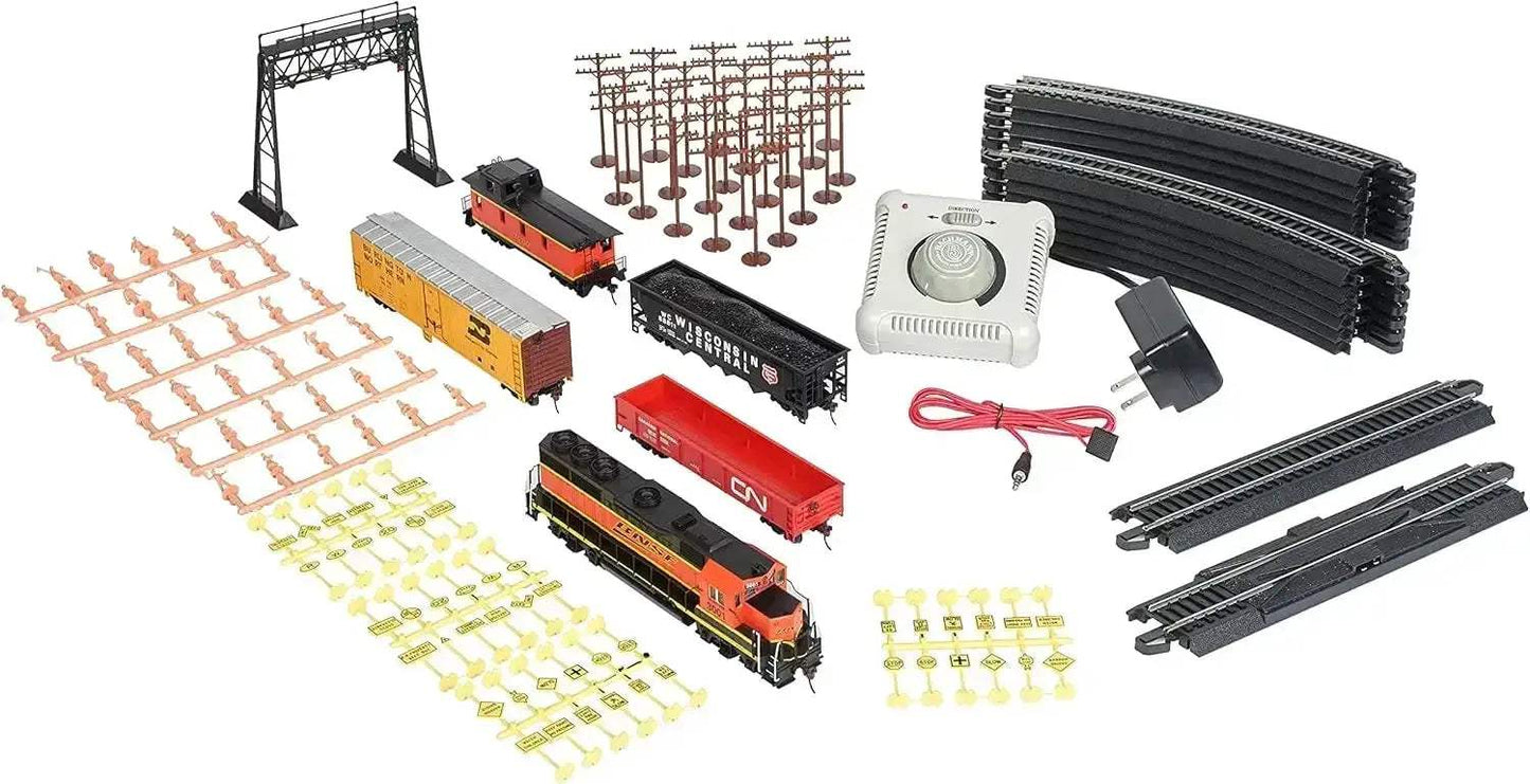 HO Scale 130 Piece Electric Train Set Ready To Run - ToylandEU