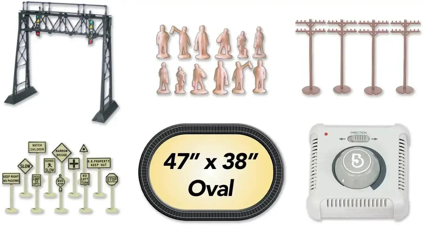  HO Scale Train Set Ready To Run 130 Piece Electric -  ToylandEU™
