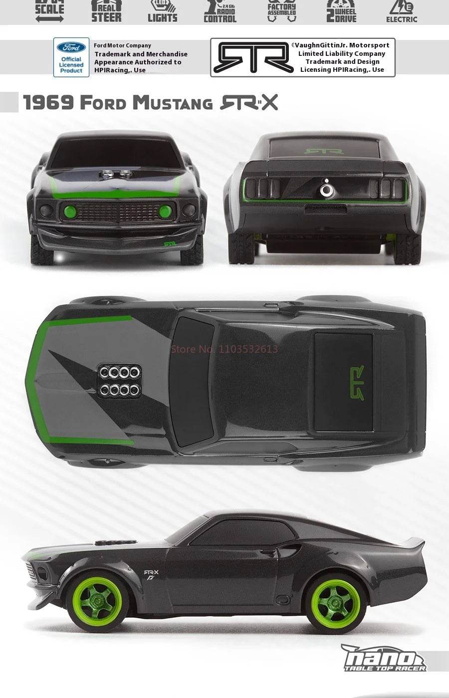 HPI 160980 NANO-TTR 1/64 MINI RC Remote Control Car Toys - ToylandEU