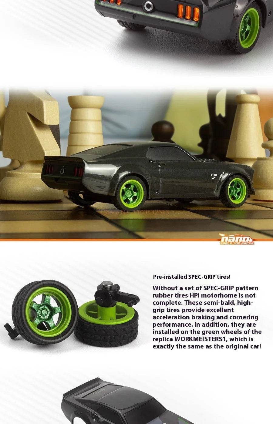 HPI 160980 NANO-TTR 1/64 MINI RC Remote Control Car Toys - ToylandEU