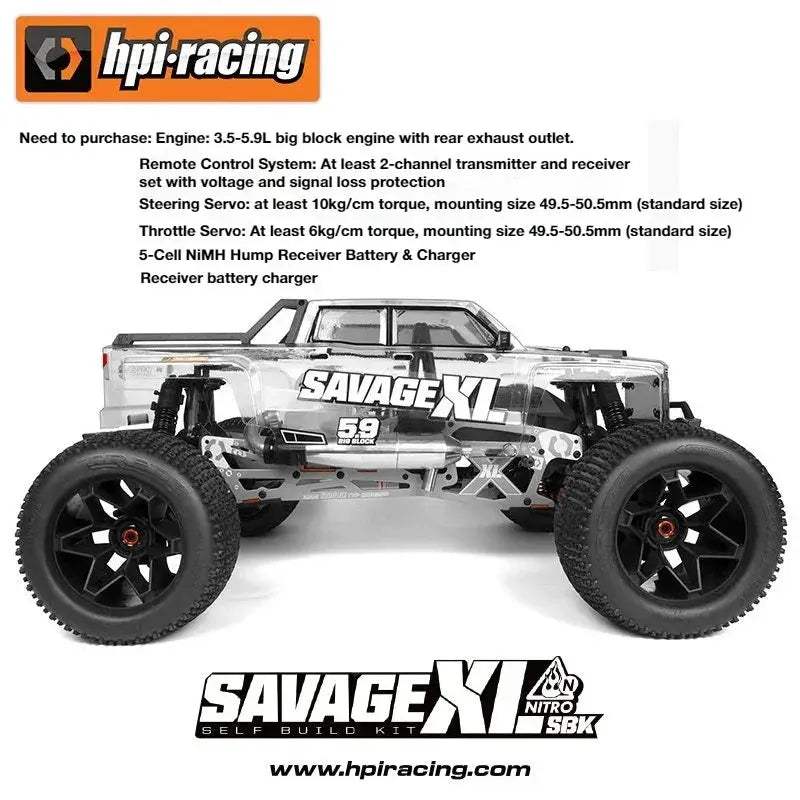 HPI Savage XL 5.9 SBK RC Remote Monster Truck AllTerrain - ToylandEU