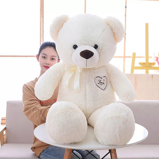 90/110cm Large Baby Cute Teddy Bear Studded Plush Lovely Bear