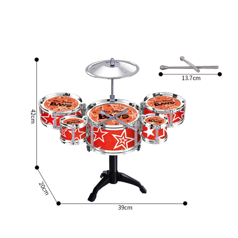 Mini Jazz Drum Set Musical Toy for Young Children - ToylandEU