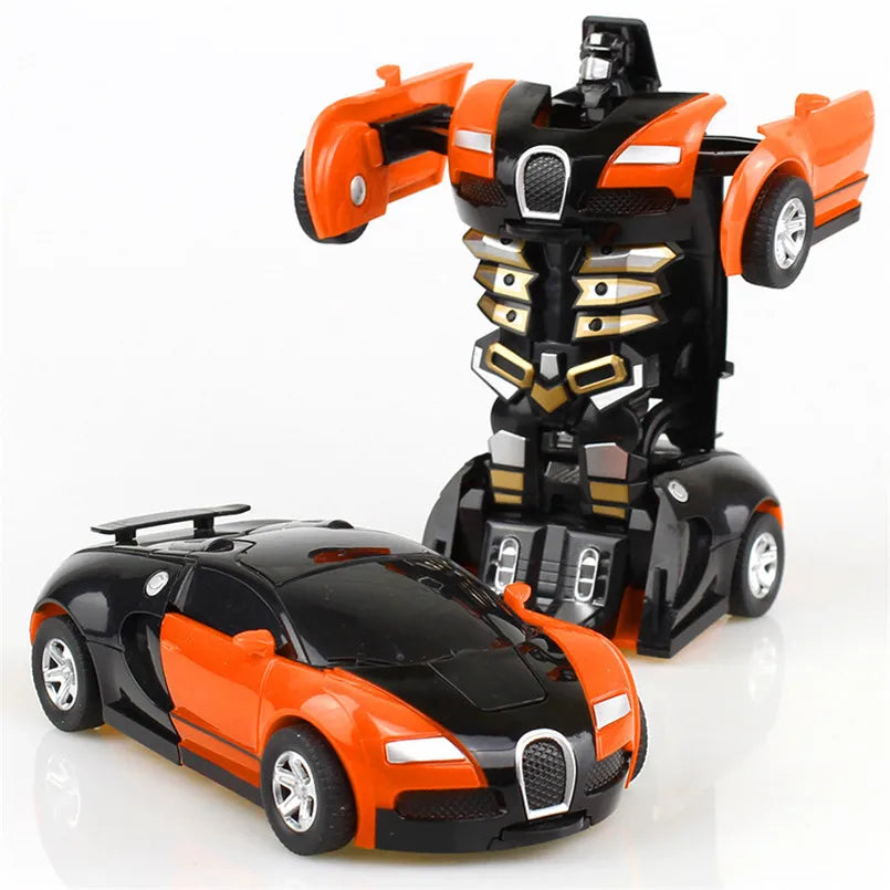 Adaptable Transformer Car Model with Mini Robot Toy - Creative Kids Toy