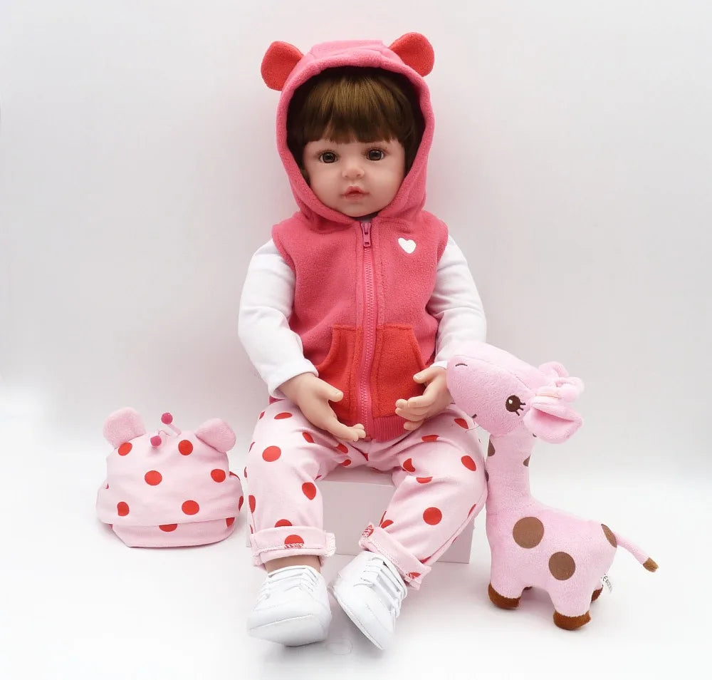 Reborn Toddler Soft Silicone Baby Doll - Lifelike Christmas Surprise Gift for Girls