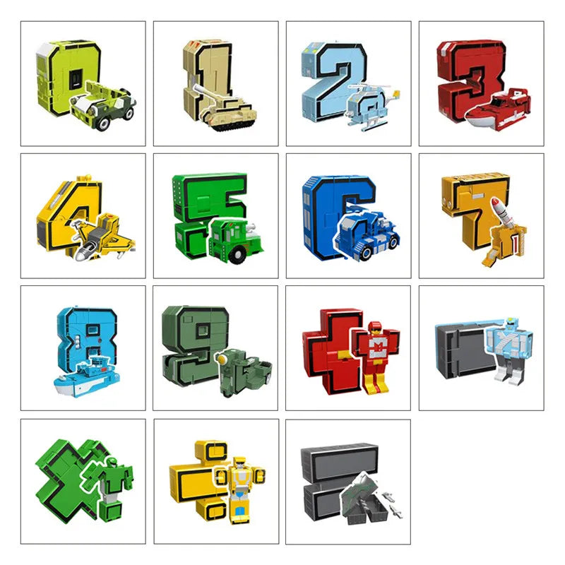 DIY Creative 15-Piece adaptable Robot Building Blocks - ToylandEU
