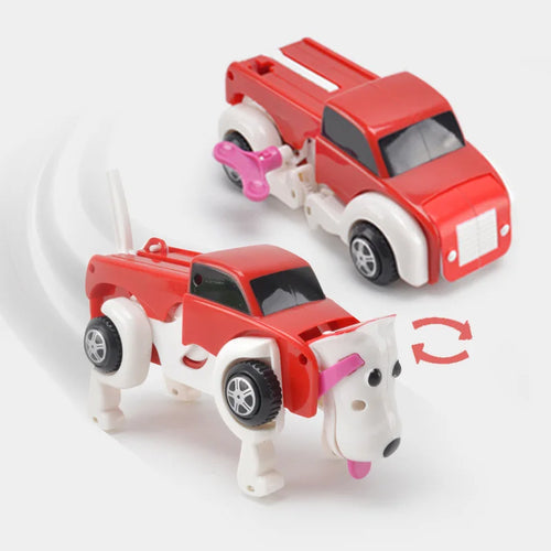 Color Changing 14cm Dog Car Toy for Kids - Battery-Free Transformation Vehicle AliExpress Toyland EU