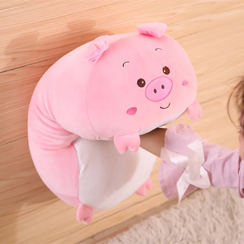 Animal Plush Pillow | Cartoon Animal Plush Toy | PP Cotton Filling