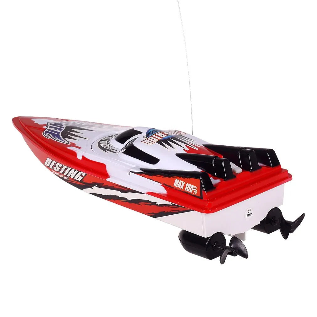 High-Speed RC Racing Boat with Dual Motor Remote Control - ToylandEU