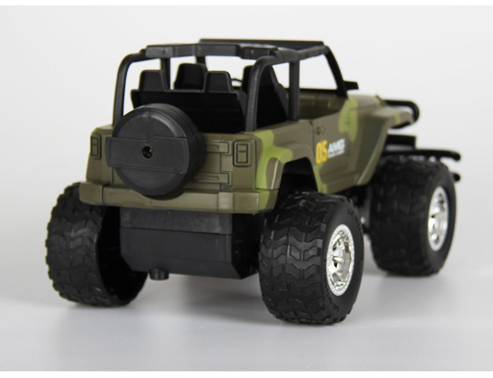 RC Jeep 1/22 Drift Speed Radio SUV Camouflage Military Remote Control Off-Road Vehicle Steering Wheel RC Car Toy