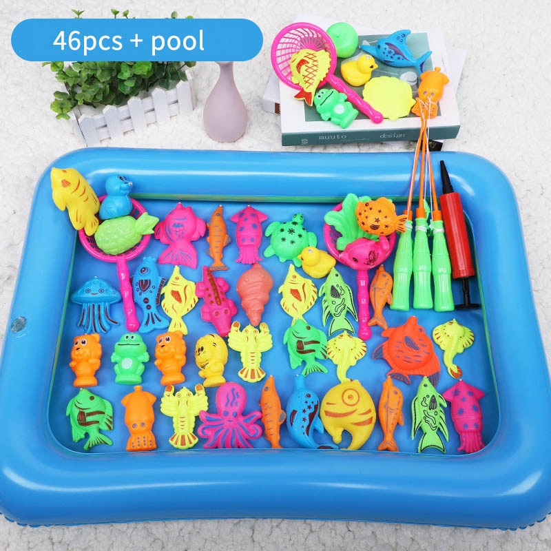 Children's Magnetic Fishing Toy Set with Inflatable Pool and Interactive Parent-Child Game Toyland EU Toyland EU