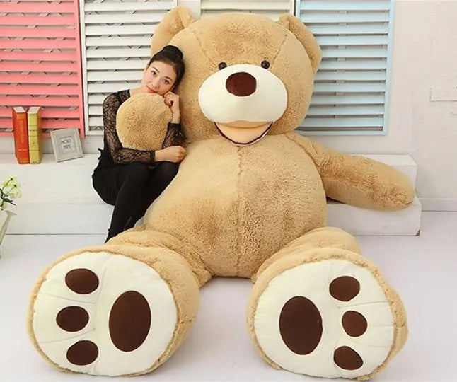 [ Funny ] 130cm Huge big America bear Stuffed animal teddy bear cover - ToylandEU