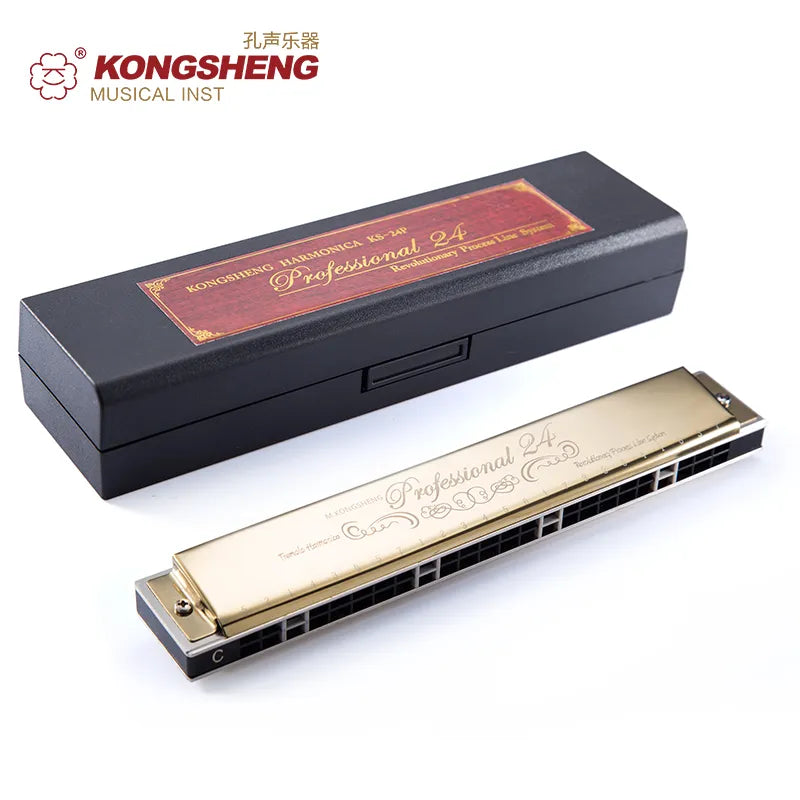 24-Hole Tremolo Harmonica in Key of C for Beginners - ToylandEU