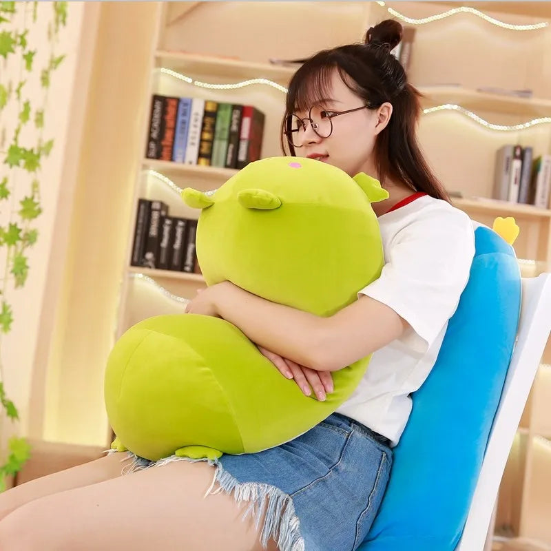Plush Pillow Toy | Cat, Dog, Penguin, Pig, Frog | PP Cotton Filling
