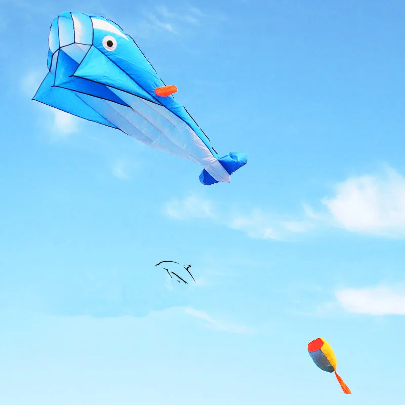 Large Dolphin Kite with Free Shipping - Ripstop Nylon Material - ToylandEU