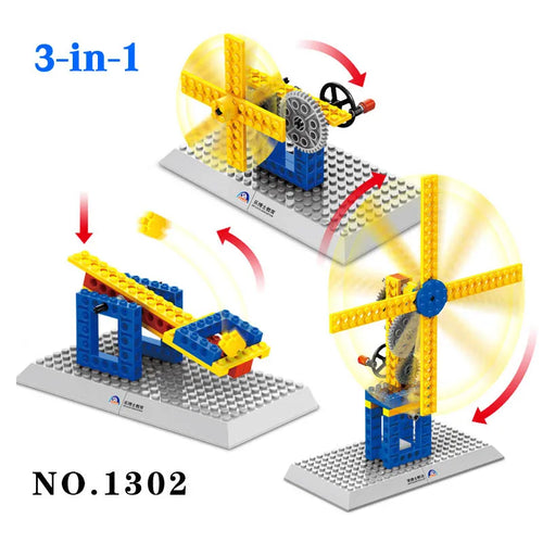 WANGE Electronic Mechanical Engineering Blocks Kit with 3-in-1 DIY Creative Design ToylandEU.com Toyland EU