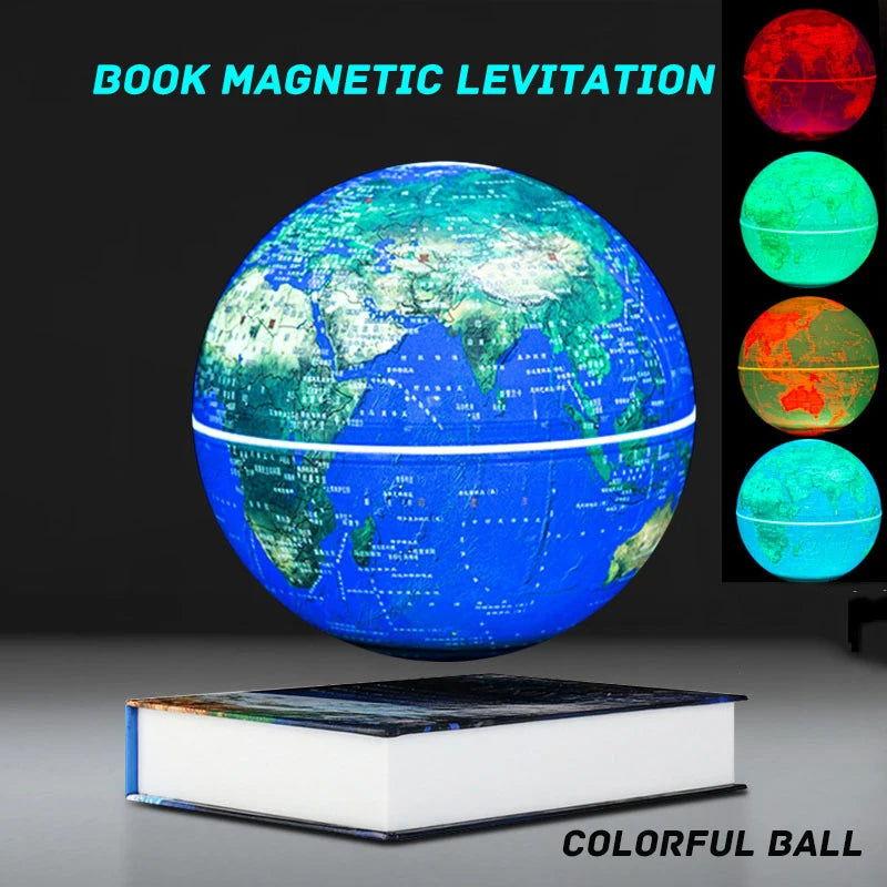 Magnetic Levitation 360°Rotate Globe with Touch Switch and Flying Saucer Shape - ToylandEU