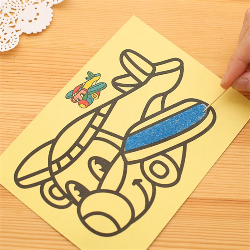 Creative DIY Color Sand Painting Art Set for Kids - Pack of 10 - ToylandEU