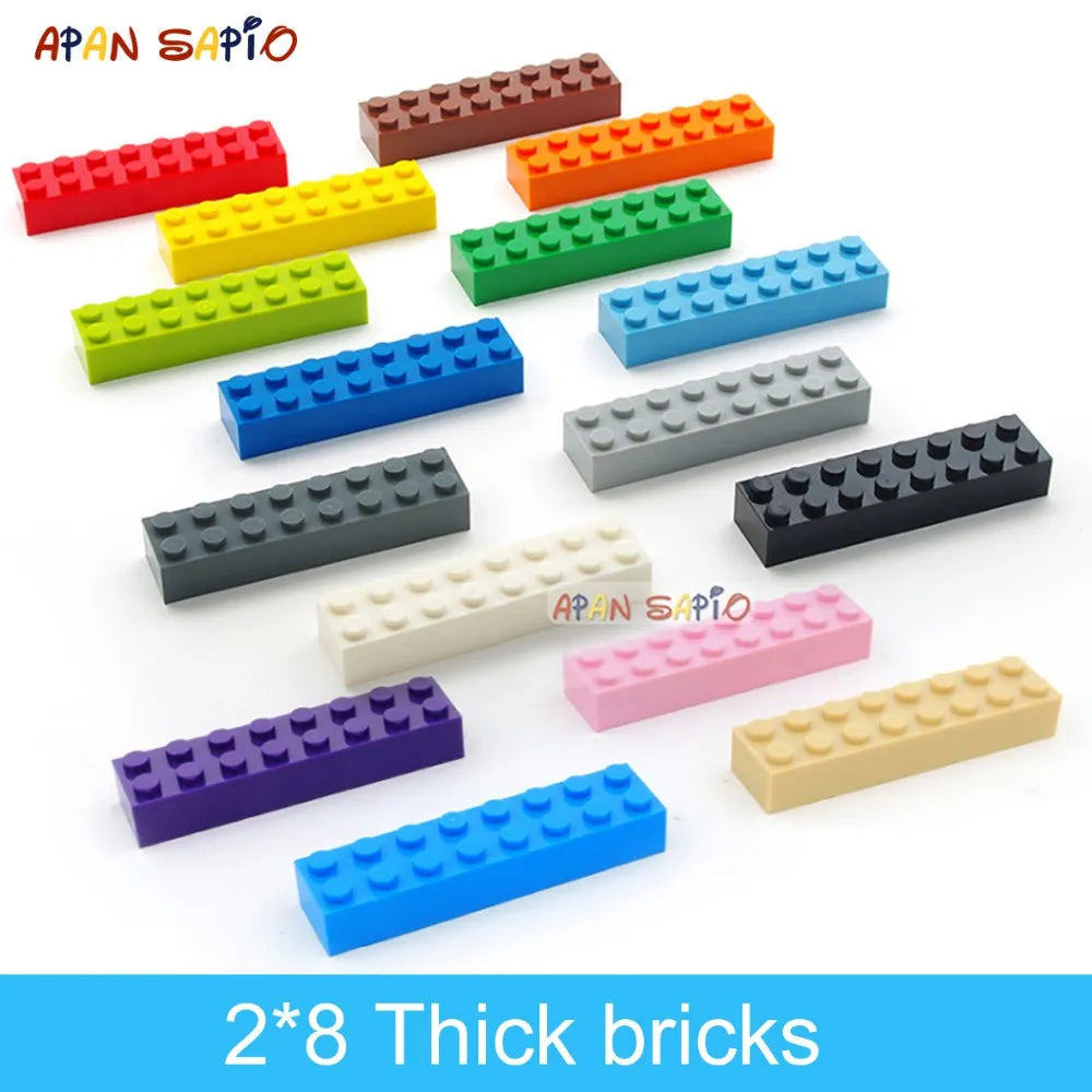 20 Pieces DIY Building Blocks Set with 2x8 Dots - Educational and Creative Toy - ToylandEU