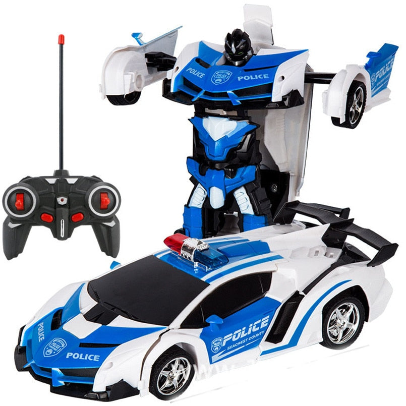 2-in-1 Electric RC Car adaptable Robots Toy - ToylandEU
