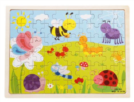 60-Piece 3D  Wooden Puzzle Set - Educational Toy for Children Toyland EU Toyland EU