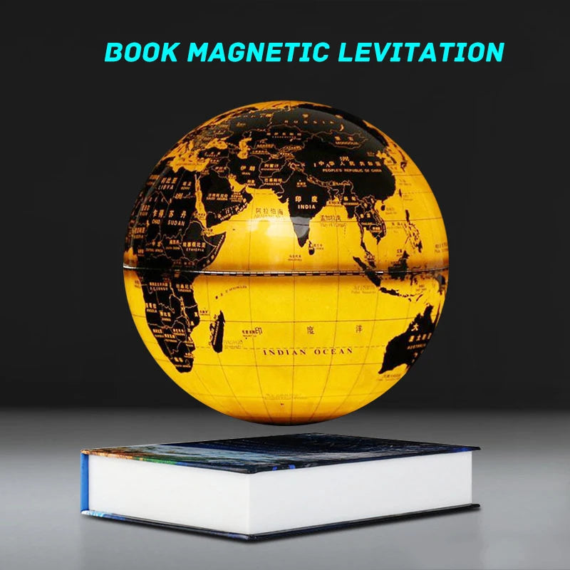 Magnetic Levitation 360°Rotate Globe with Touch Switch and Flying Saucer Shape - ToylandEU