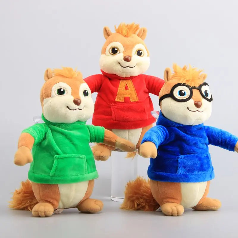 Kawaii Fluffy Alvin and the Chipmunks Halloween Plush Toys - 22cm / 9 inch - ToylandEU